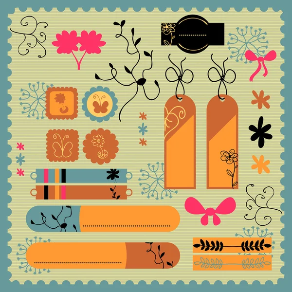 Scrapbook elements — Stock Vector