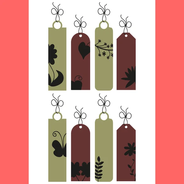 A set of decorative tags — Stock Vector