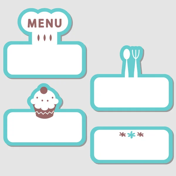 Un conjunto de elementos para restaurante — Vector de stock