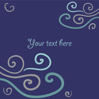 güzel tasarlamak vektör kartı swirls ile