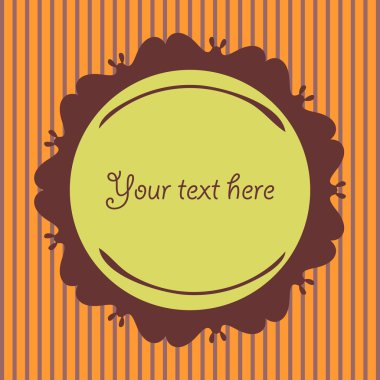 çerçeve ile vektör kartı