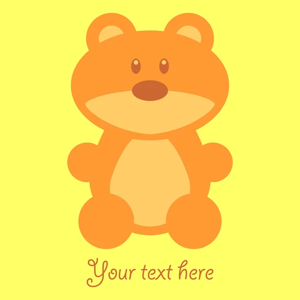 Roztomilé dětské karta s Medvídek — Stockový vektor