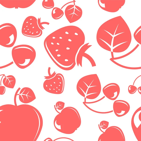 Fondo de fruta sin costura — Vector de stock