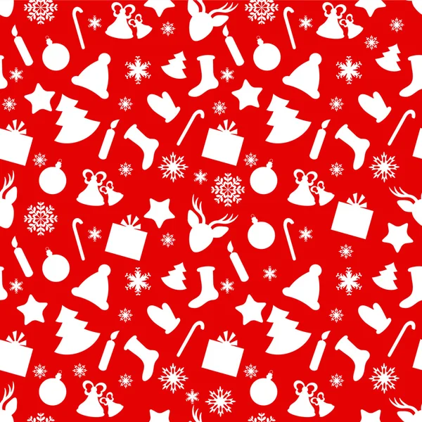 Kerstmis naadloos patroon — Stockvector