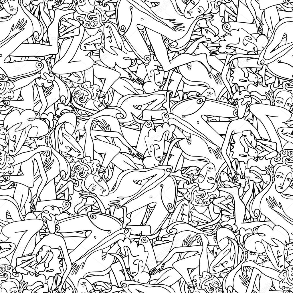 hand drawn figures
