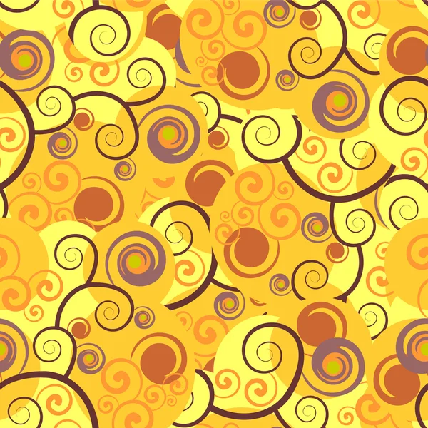 Abstract beautiful seamless pattern with swirls — Stock Vector