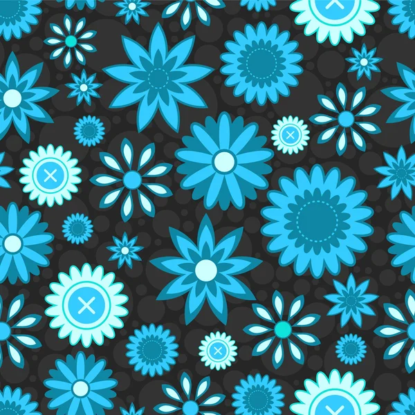 Beautiful seamless pattern with flowers — Stock Vector