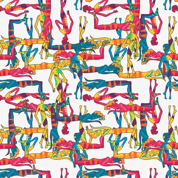 Farbenfrohe nahtlose Muster. abstraktes Ornament von — Stockvektor