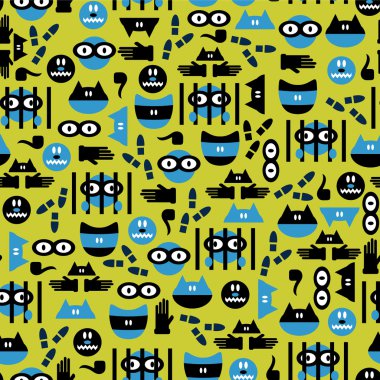 suçlular ile komik seamless modeli