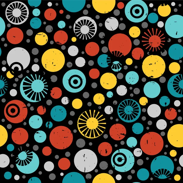 Abstract seamless pattern with circles — Stock Vector