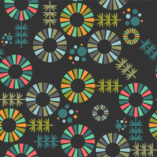 Diseño de patrón sin costura colorido abstracto — Vector de stock