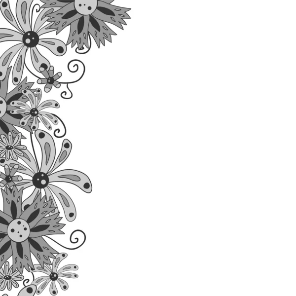 Dekorativa bakgrund med vackra blommor — Stock vektor