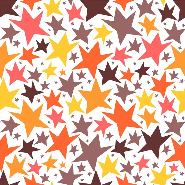 Naadloos patroon met kleurrijke sterren — Stockvector