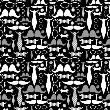 Beyefendi moda aksesuarları seamless modeli