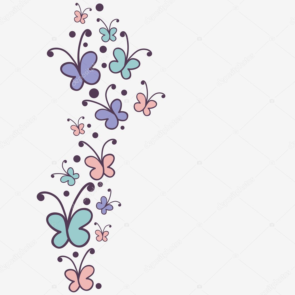 Background design with butterflies