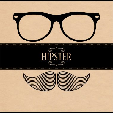 hippi tarzı retro kart tasarımı