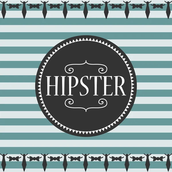 Karta stripey stylu hipster — Wektor stockowy