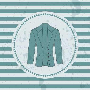 Retro kartı ile erkek ceket