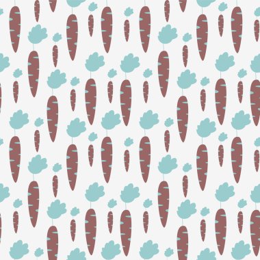 havuç ile şirin seamless modeli