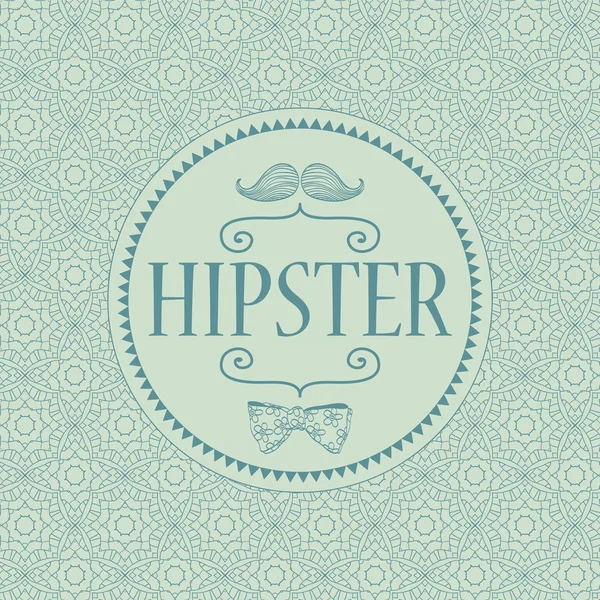 Hipster plantilla de diseño de tarjeta decorativa — Archivo Imágenes Vectoriales