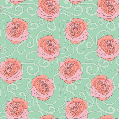 güzel güller ile Seamless Modeli