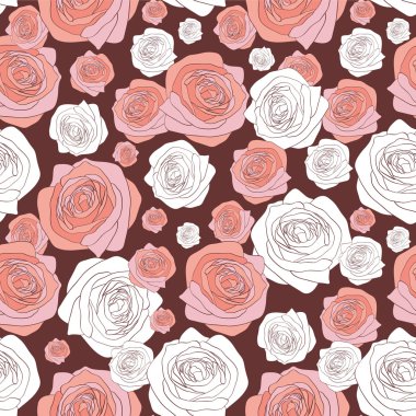 güzel güller ile Seamless Modeli