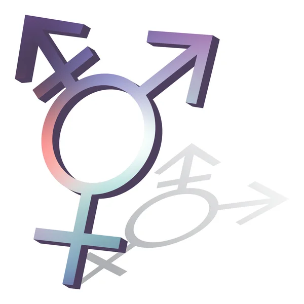 Symbol transgenderowy — Wektor stockowy