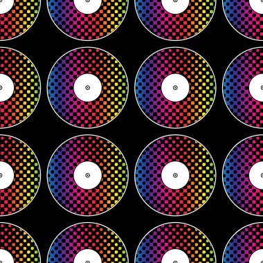 Gökkuşağı vinil kayıtlar ile Seamless Modeli