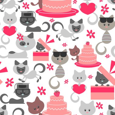 Şirin Bebek kedi ile Seamless Modeli