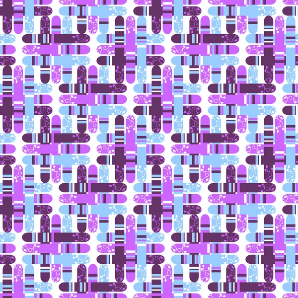 Mignon motif abstrait sans couture rétro — Image vectorielle