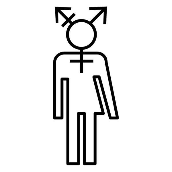 Design icône transgenre symbole LGBT — Image vectorielle