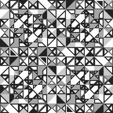 Retro seamless modeli geometrik şekiller