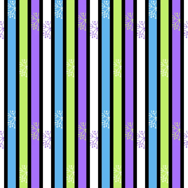 Abstracte naadloze patroon met kleurrijke strepen — Stockvector