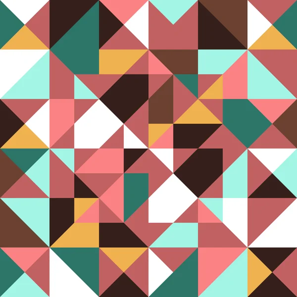 Retro naadloze patroon geometrische vormen — Stockvector