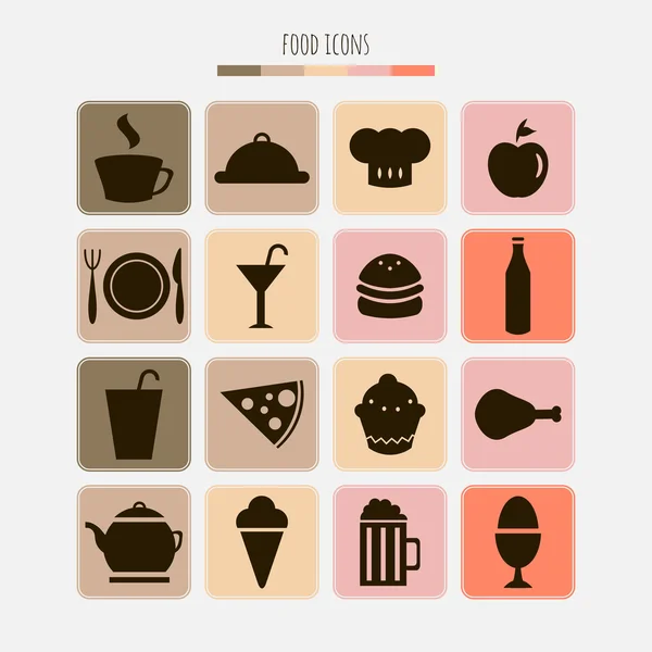 Food icons — Stock Vector