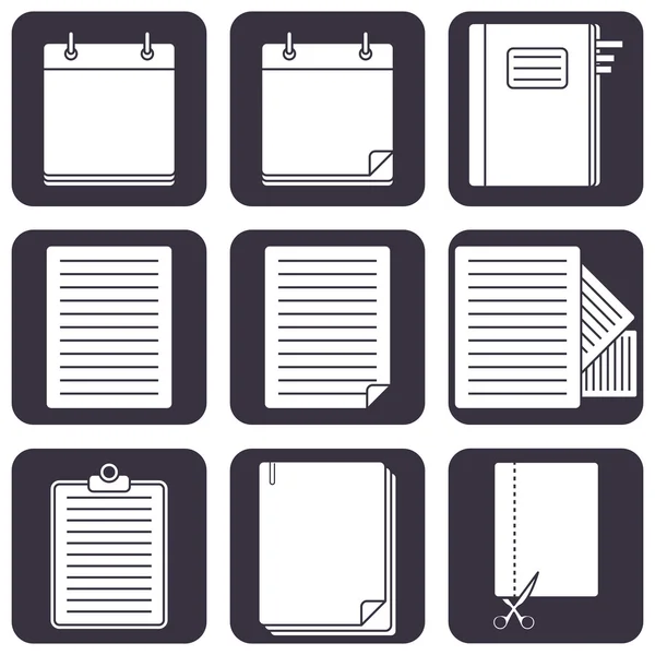 Office icons — Stock Vector