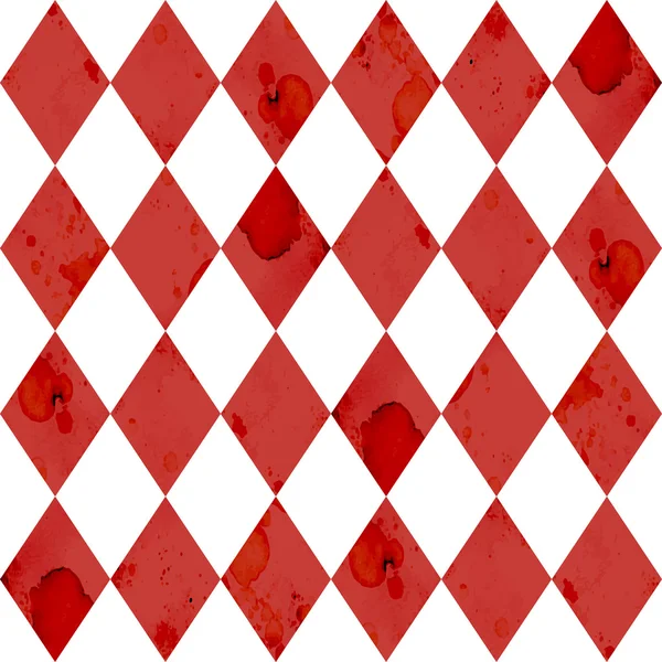 Modello geometrico rosso e bianco — Vettoriale Stock