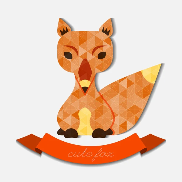 Niedlicher Fuchs — Stockvektor