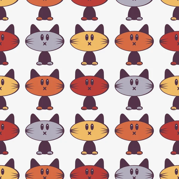 Petits chatons mignons de différentes couleurs — Image vectorielle