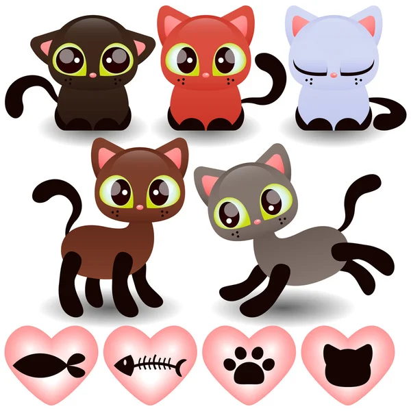 Little kittens — Stock Vector