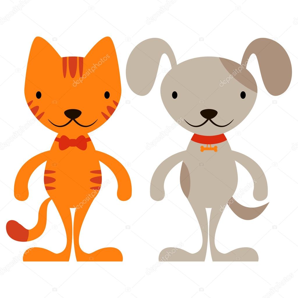 Cartoon cat and dog Stock Vector Image by ©littlepaw #44776829
