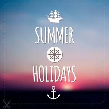 yaz tatil kartı
