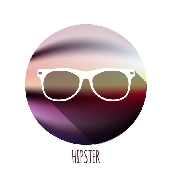 Hipster-Brillen-Ikone — Stockvektor