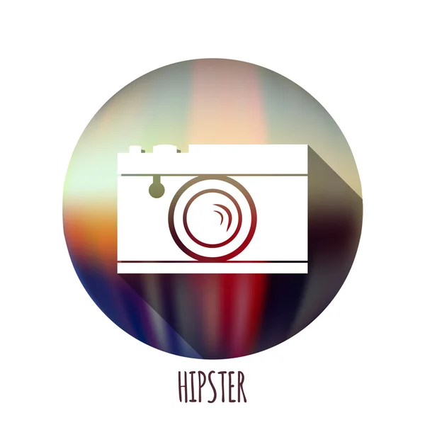 Icona della fotocamera hipster — Vettoriale Stock