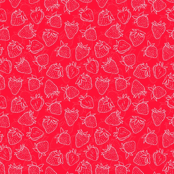 Fondo de fresas — Vector de stock