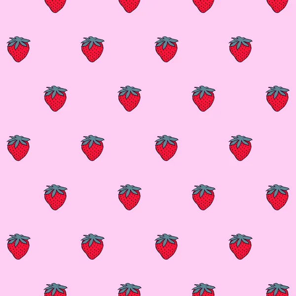 Strawberries background — Stock Vector