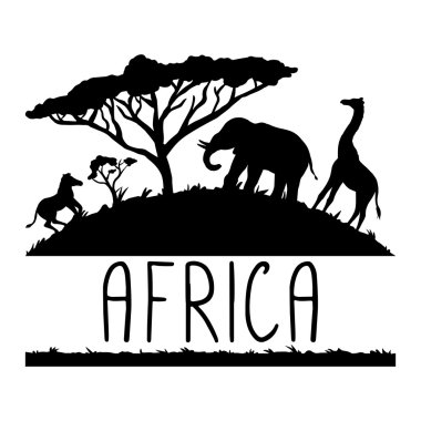 Afrika illüstrasyon