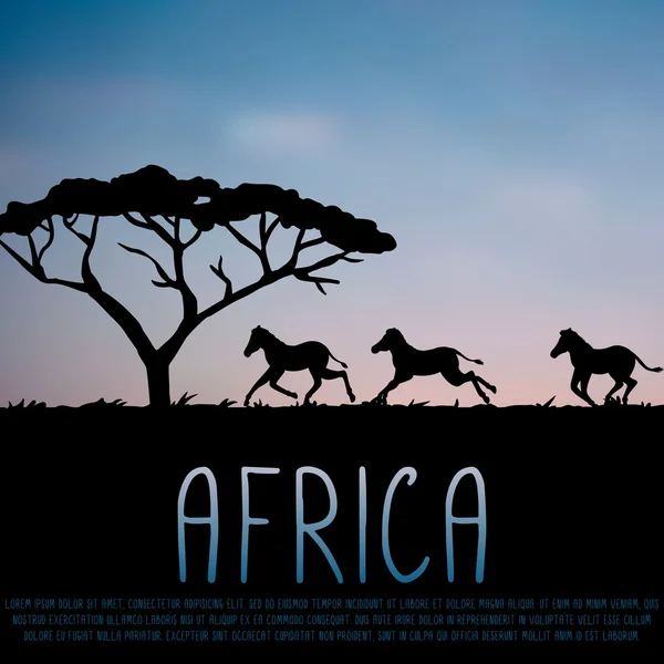 Africa illustrazione — Vettoriale Stock