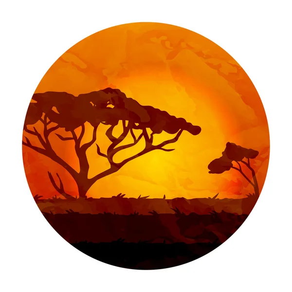 African landscape — Stock Vector