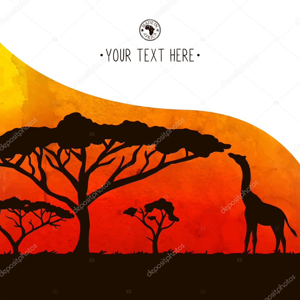 Africa card template